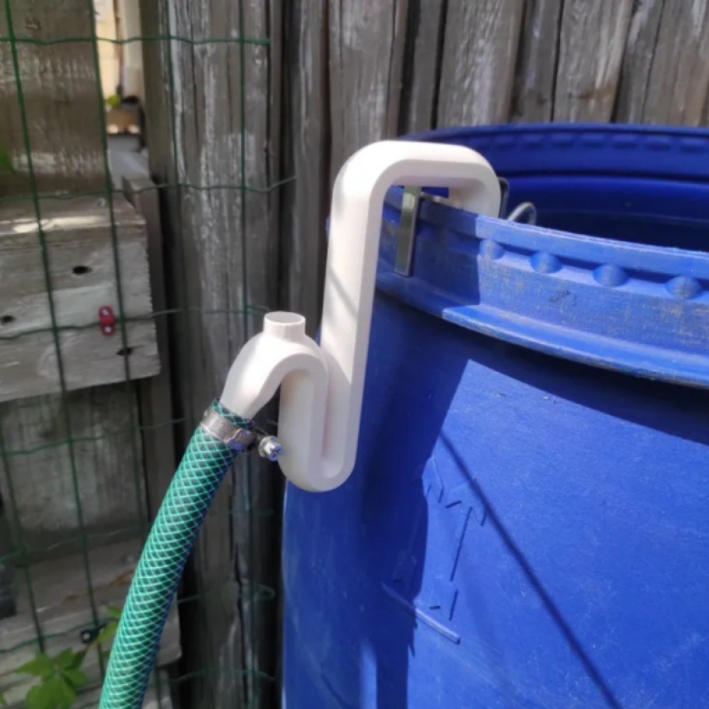 Overflow Pipe Clip - ชุดท่อระบายน้ำสำหรับถังน้ำที่ทนทาน ไม่ต้องเจาะ พร้อมคลิปยึด อุปกรณ์ระบายน้ำสำหรับสวน เครื่องมือจัดการของเหลว