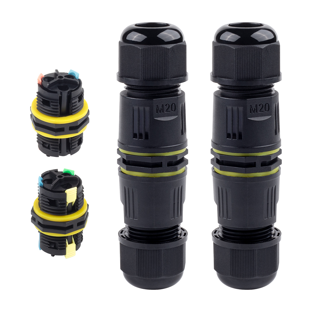 Push Fit Connector - 1PCS IP68 M20 อะแดปเตอร์ตัวเชื่อมต่อสายไฟ,Push-in Terminal,กล่องไฟฟ้า, ไนลอน