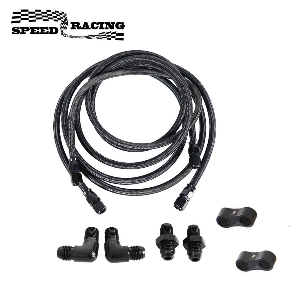 Flexible Hose Braided - 6AN ยืดหยุ่น PTFE Transmission Cooler ท่อข้อต่อสแตนเลสสตีลไนลอน