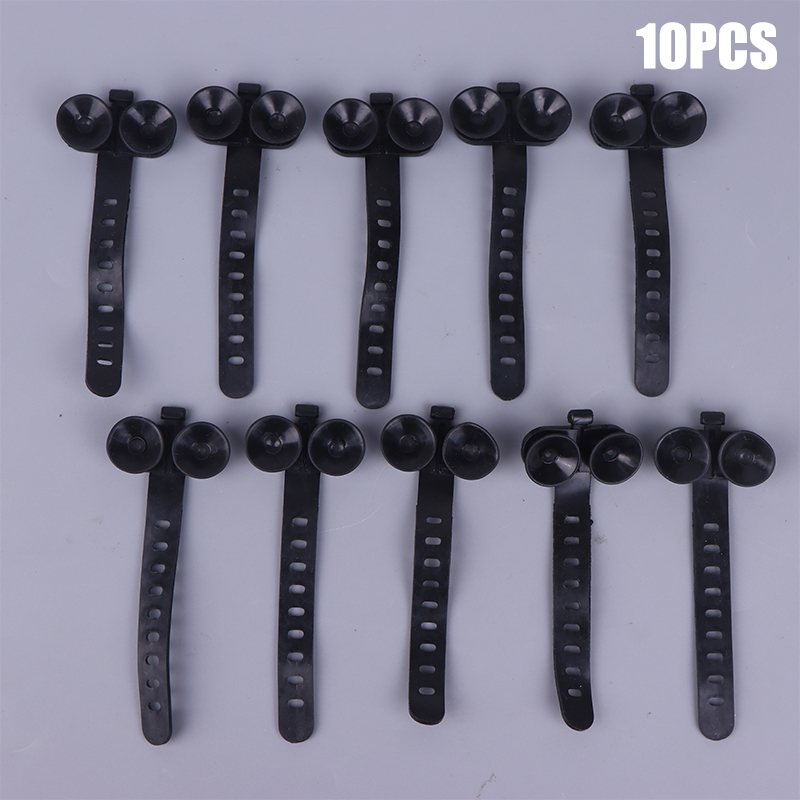Plastic Pipe Clip - 10 ชิ้น/เซ็ตถังปลา Tie ดูดถ้วย Aquarium หลอดลมท่อ