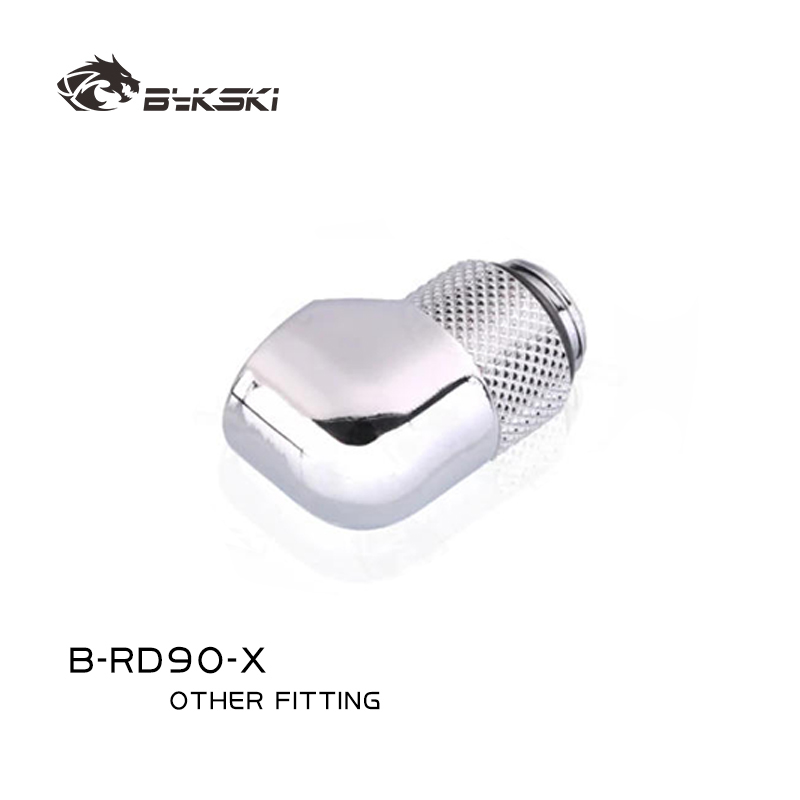 Compression Fitting Brass - ข้อต่อแบบหมุน 90 องศา BYKSKI G1/4'' /