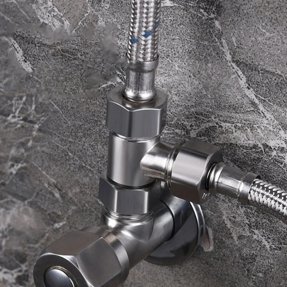 Shower Valve Cartridge - วาล์วแยกน้ำแบบ T ขนาด G1/2 ทำจากสแตนเลส 3