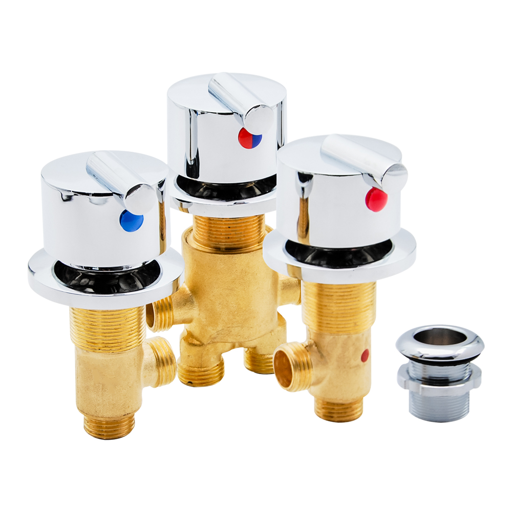 Basin Mixer Cartridge - Bronzeโครเมี่ยมเซรามิคร้อนเย็นผสม 2 WAYอ่างอาบน้ำน้ำตกTAPสำหรับอาบน้ำหัวนวดอ่างwater INLET