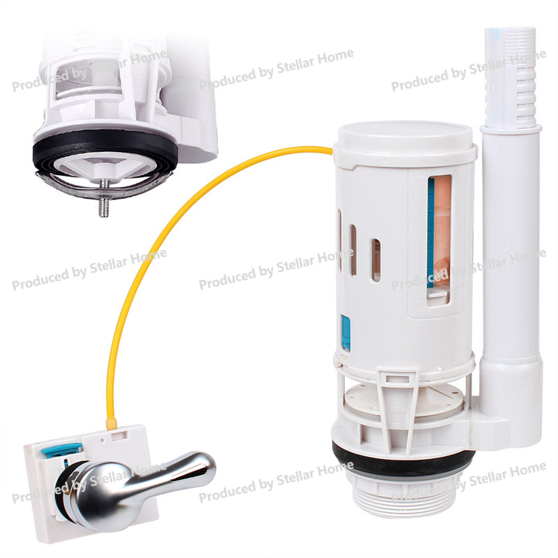Toilet Fill Valve - วาล์วระบายน้ำแบบกดด้านข้างชนิดใช้กุญแจไขด้านหน้า สำหรับถังชักโครก อุปกรณ์เสริมสำหรับถังชักโครกแบบเก่า วาล์วฟลัชแบบสากล