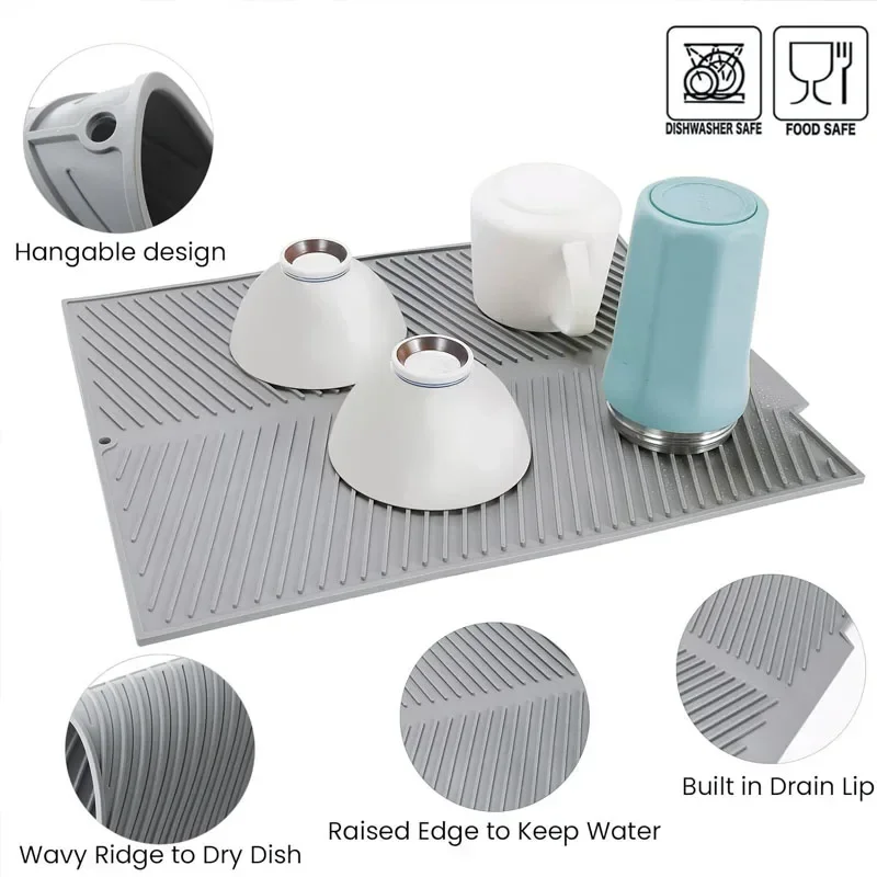 ซิลิโคนจานDraining Mat,หม้อจาน - Silicone Tap Washer บทวิจารณ์และราคา