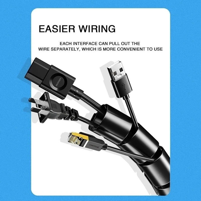 1/2M ยืดหยุ่น SPIRAL CABLE Org - Plastic Pipe Clip บทวิจารณ์และราคา