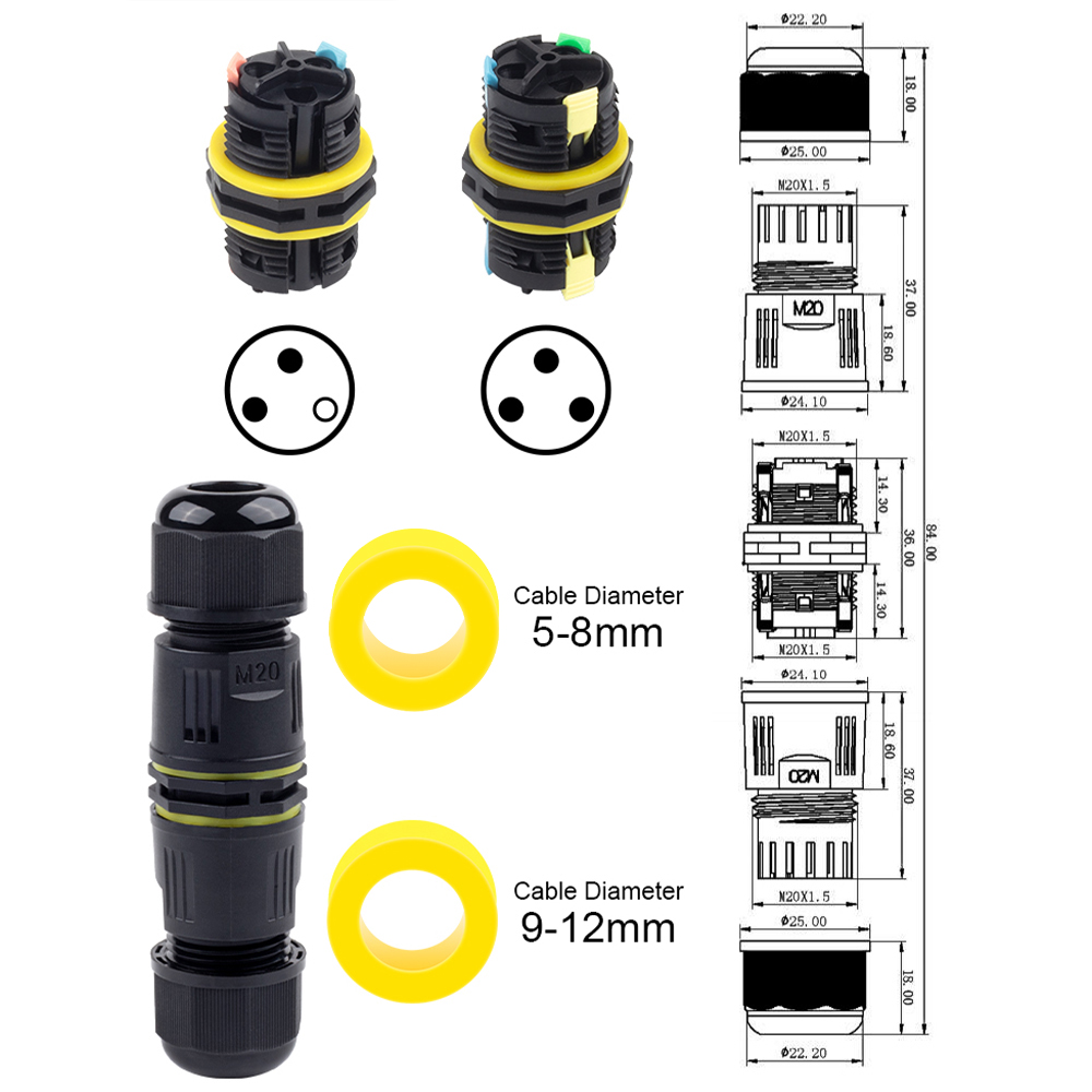 1PCS IP68 M20 อะแดปเตอร์ตัวเชื - Push Fit Connector บทวิจารณ์และราคา