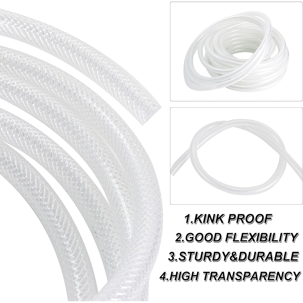 ท่อไวนิล PVC ใสแบบถักแรงดันสูง - Flexible Hose Braided บทวิจารณ์และราคา