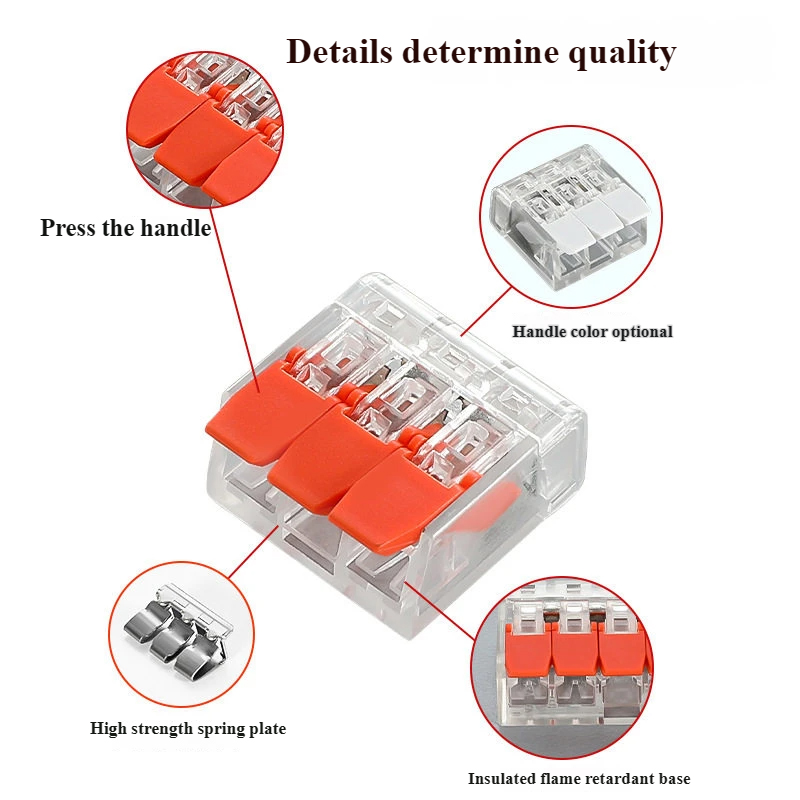 ชุดอุปกรณ์เชื่อมต่อสายไฟแบบกดเ - Push Fit Connector บทวิจารณ์และราคา