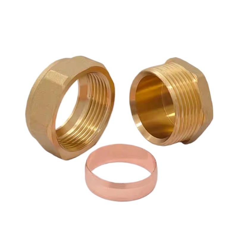ข้อต่อทองเหลืองแบบเสียบ ขนาด 1 - Compression Fitting Brass บทวิจารณ์และราคา