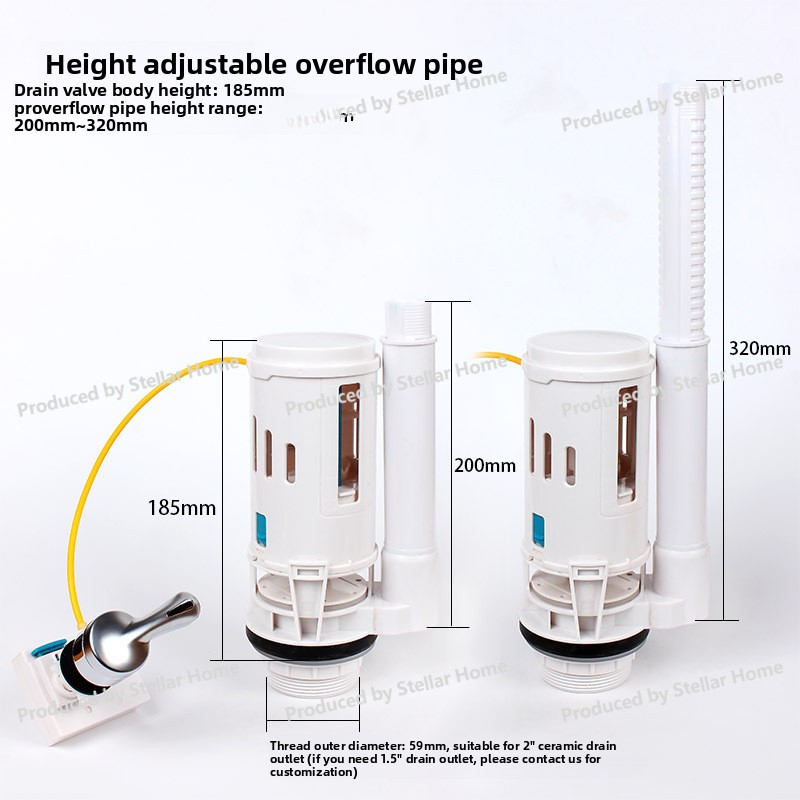 วาล์วระบายน้ำแบบกดด้านข้างชนิด - Toilet Fill Valve บทวิจารณ์และราคา