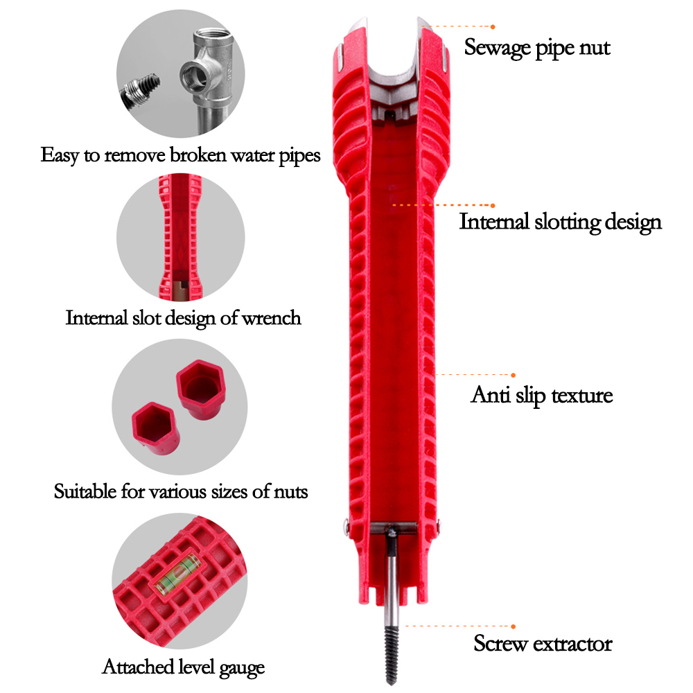 ประแจซิงค์สามหัวสีแดง 8-in-1 ส - Pipe Freeze Spray บทวิจารณ์และราคา