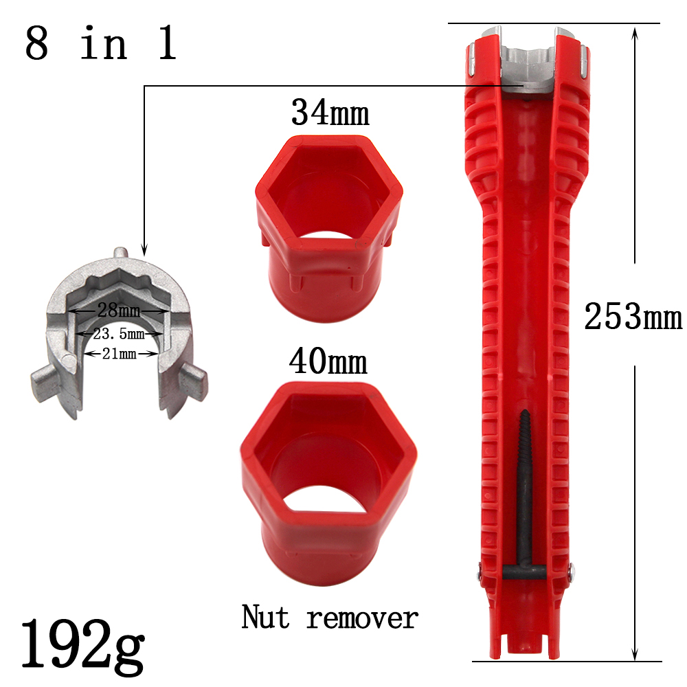 ประแจซิงค์สามหัวสีแดง 8-in-1 ส - Pipe Freeze Spray บทวิจารณ์และราคา