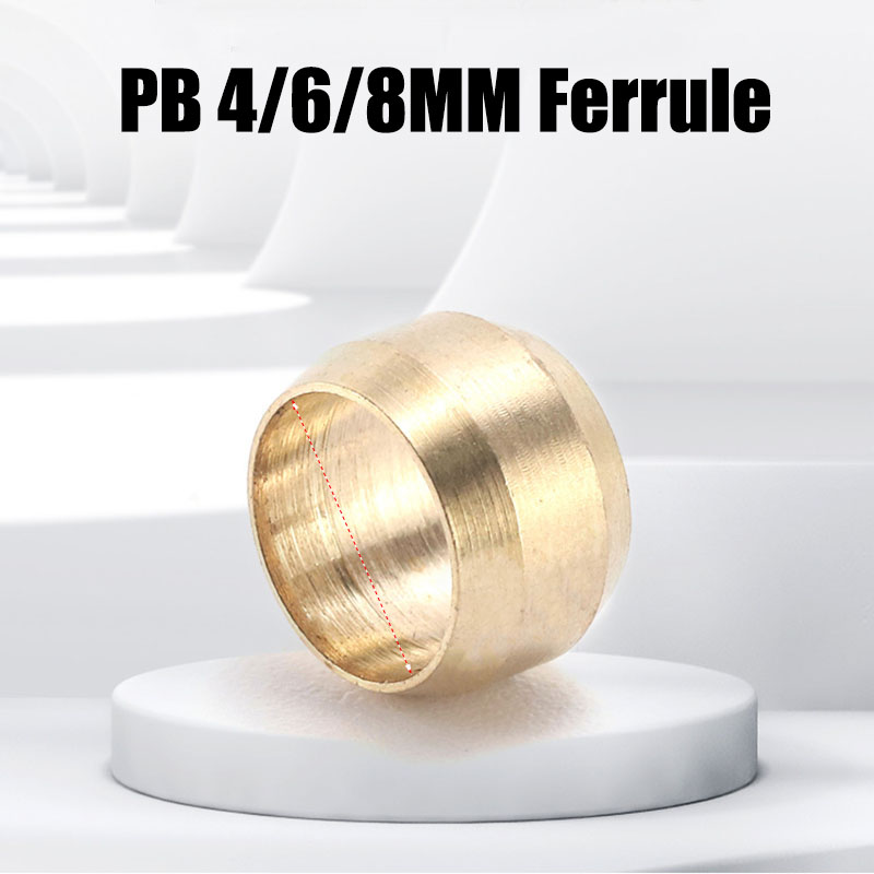 100PCS ทองเหลือง Ferrule แขน F - Compression Fitting Brass บทวิจารณ์และราคา
